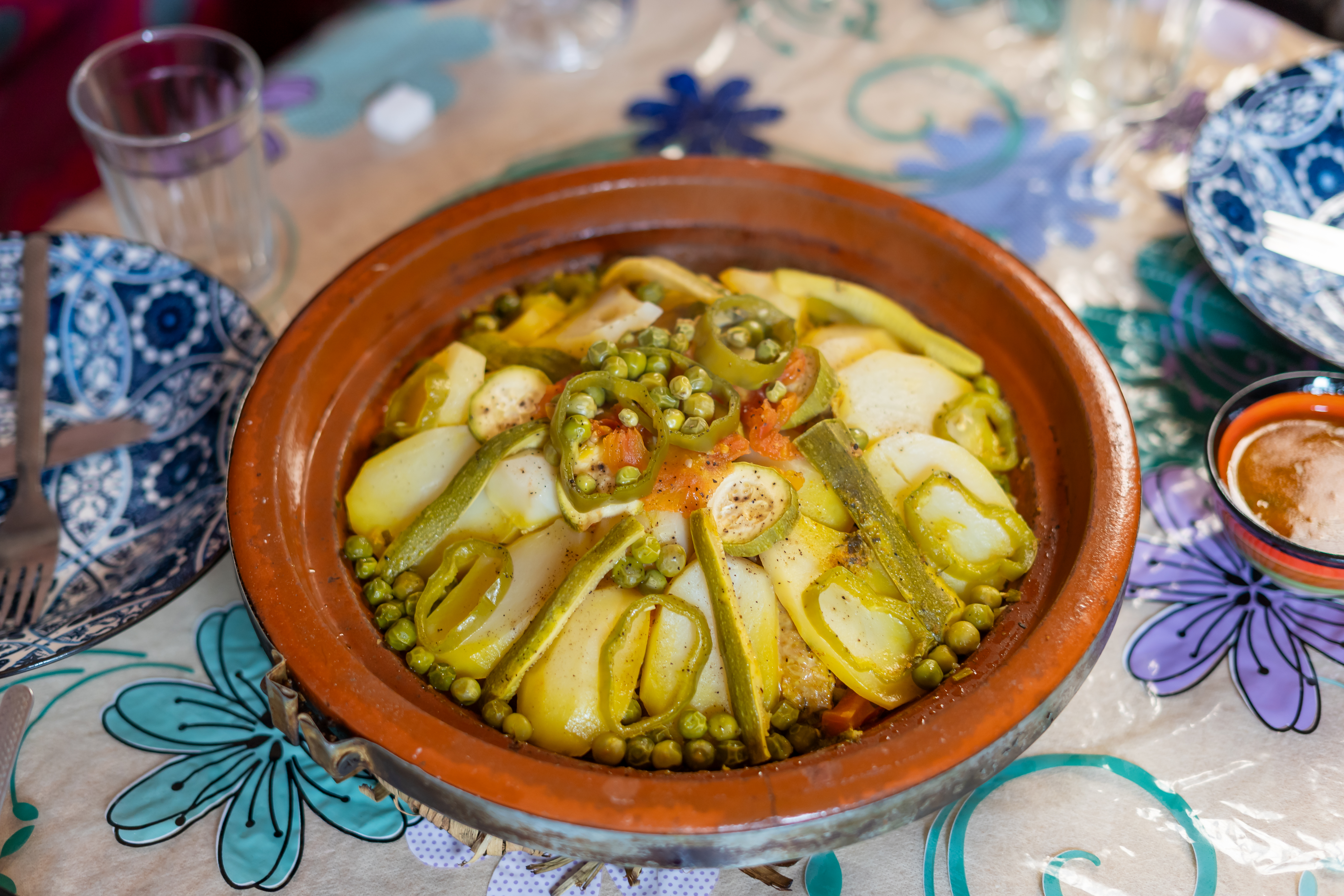 Villa des Orangers outdoor dining, Morocco